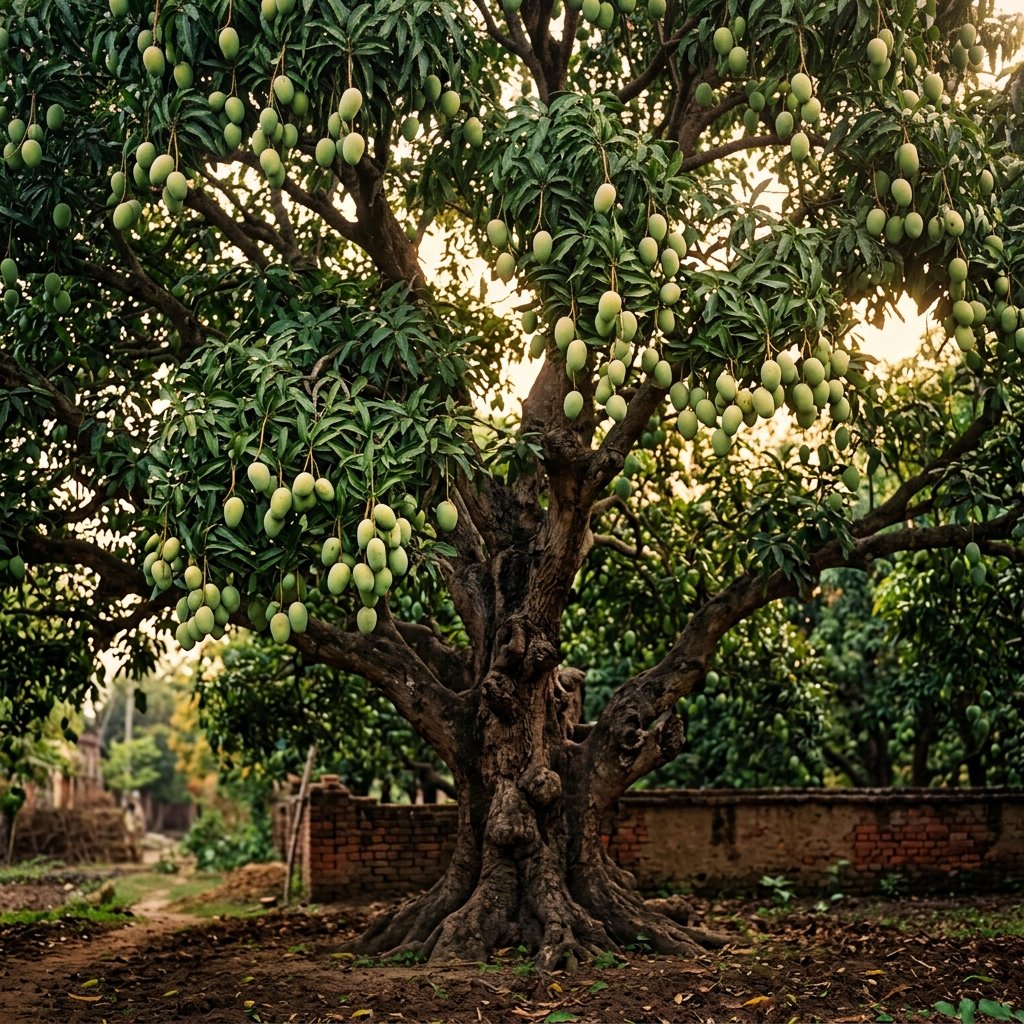 Dudhiya Malda Mango Tree in West Bengal orchard